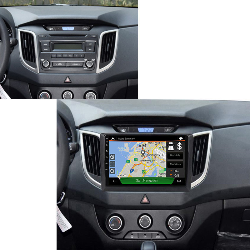 10 inch touch screen BT/WIFI/FM/Mirror link gps and player android car radio for Hyundai