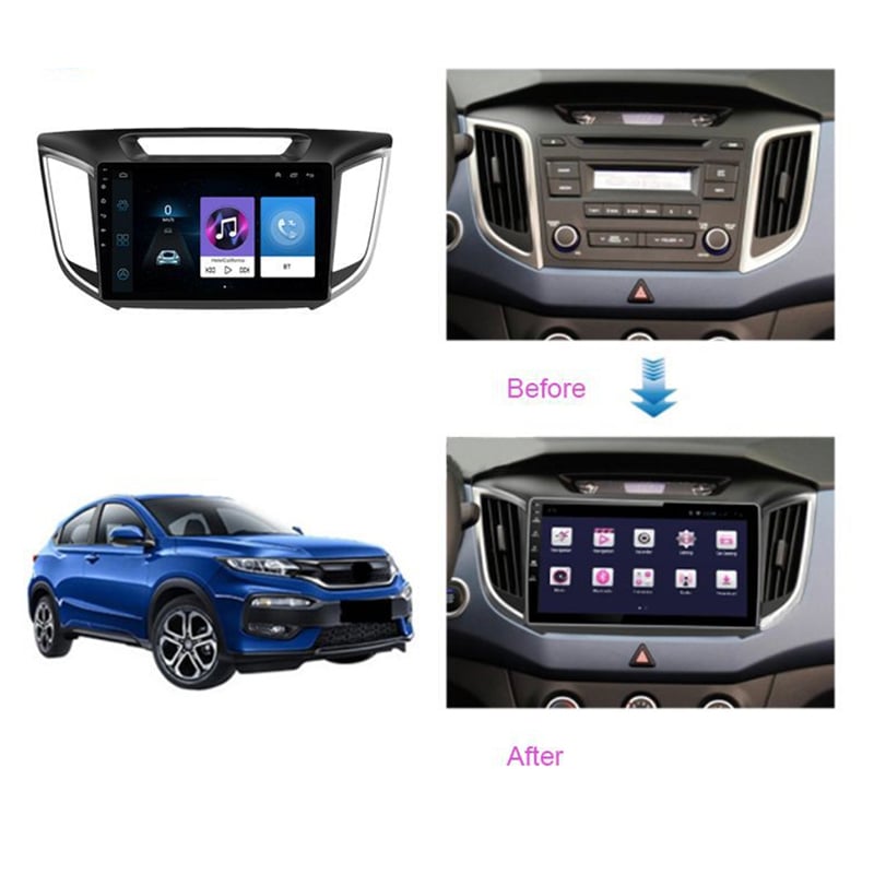 10 inch touch screen BT/WIFI/FM/Mirror link gps and player android car radio for Hyundai