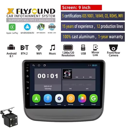 Suitable for Chevrolet Equinox 16~18 models IPS screen MP5 audio system 9 inch android vintage car radio
